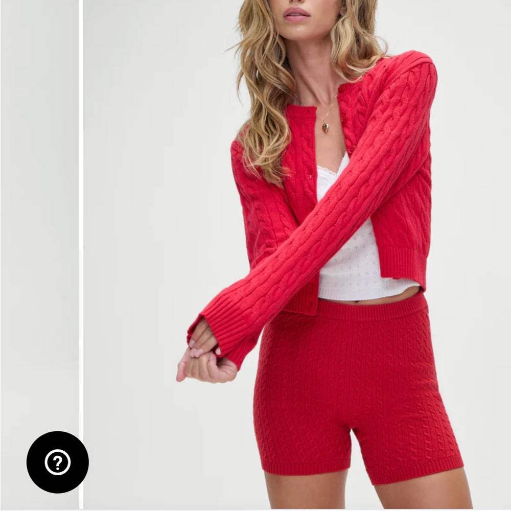 Frankie’s Bikinis Dudley Cable Knit Cardigan